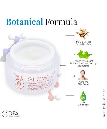 Shop DFA Glow Up: Intense Hydration & Anti-Aging Face Moisturizer | Best Korean Skincare with Cica for Brightened Soothing Skin - 1.76 Oz - Buy Online on GoSupps.com