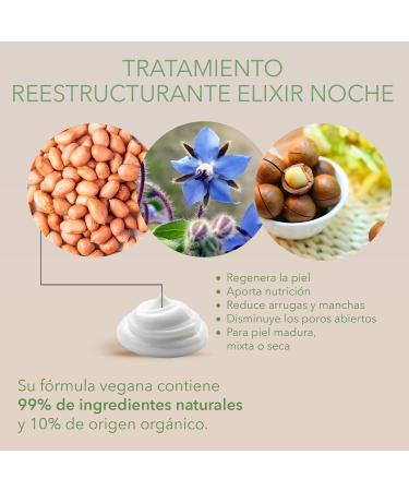 Marie d'Argan Restructuring Elixir Night Cream Organic and Vegan 99% Natural Anti-aging Regenerates Reduces Wrinkles Moisturizes - Buy Online on GoSupps.com