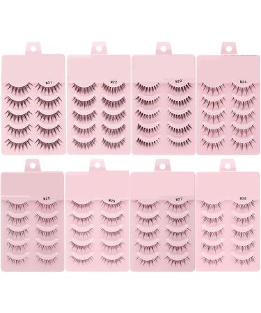UAMOU 2-50Boxes Manga Lashes False Eyelashes Doll Korean Natural Anime Lashes Spiky Thick Faux Mink Eye Lash Strips Makeup Cheerfully (Color : M23 Size : 50 boxes) - Buy Online on GoSupps.com