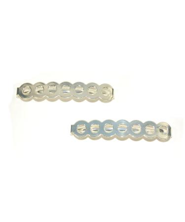 Silver Seven Circle Hair Spring Clips Grips Pins Slides Barrette
