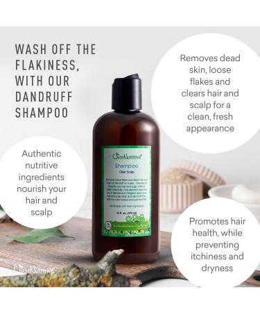 Just Nutritive Dandruff Clear Scalp Shampoo | Natural Anti-Dandruff Treatment | Gentle Shampoo for Dry Scalps | 16 Fl Oz - Buy Online on GoSupps.com