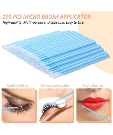 Fenshine 100pcs Blue Micro Applicator Brushes for Eyelash Extensions - Disposable Eyelash Extension Brushes - Buy Online on GoSupps.com