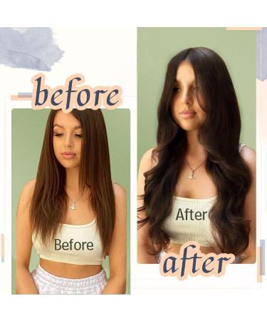 RUNATURE 28 Inch Brown Human Hair Tape in Extensions - Straight 50g #4 - Buy Online on GoSupps.com