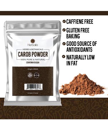 1 lb Raw Carob Powder - Unsweetened Chocolate Substitute - Vegan Paleo Non-GMO - Buy Online on GoSupps.com