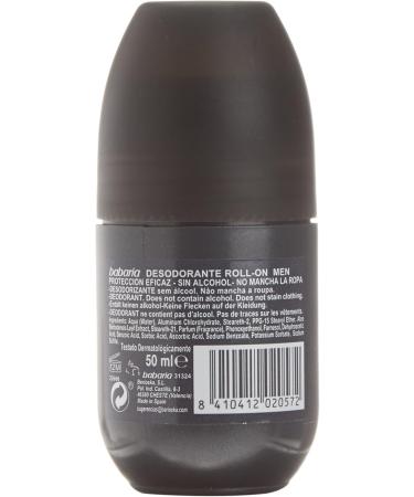  Babaria MEN ACTION ALCOHOL-FREE ROLL-ON DEODORANT 24H 50ML - Buy Online on GoSupps.com