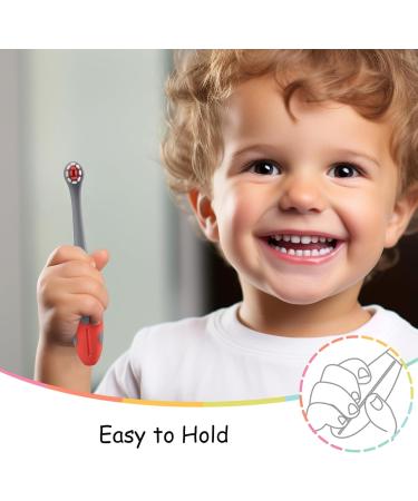 Mombella Ladybug Toddler Toothbrush 2 Years+ | Soft Bristle Kids Toothbrush | Safe & Easy Oral Care for Ages 2-4 - Buy Online on GoSupps.com