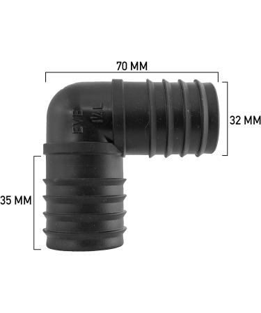 32mm(11/4") Corrugated Pond Pipe/Hose 1m 2m 5m 10m 15m 30m &50m (Elbow) - Buy Online on GoSupps.com