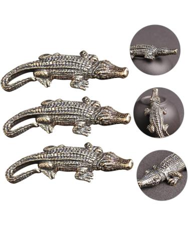 COHEALI Alligator DIY Pendant 6 Pcs Crocodile Ornament Miniatures Figurines Car Bling Accessories for Women Brass Craft Pendant Bronzex2pcs 6X2.4X1CMx2pcs - Buy Online on GoSupps.com