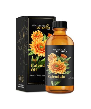 Calendula Oil by Wholesale Botanics Lightweight Aromatic Oil for DIY Skincare Massage & Aromatherapy | Vegan & Cruelty Free (8 Fl.Oz.)