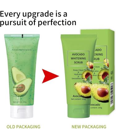 Avocado Body Scrub Exfoliating Face Body Exfoliating Body Scrub Exfoliating and Hydrating Peel Dead Skin Cells and Rejuvenate Skin Facial cleansing scrub 100 g - Buy Online on GoSupps.com