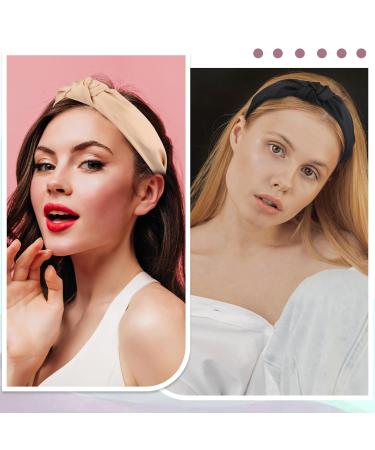 4-Piece Boho Knot Headbands for Women | Elastic Hair Ties & Fashionable Hair Accessories - Set A - Buy Online on GoSupps.com