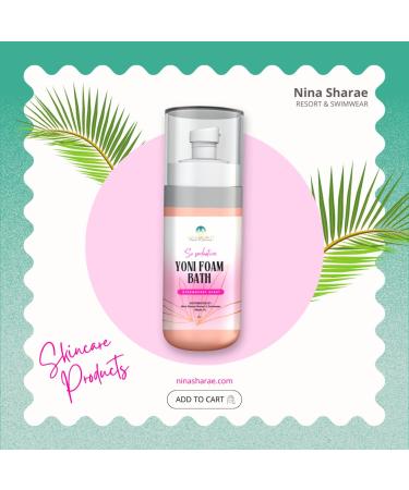 Nina Sharae Swimwear Feminine Vaginal Wash | PH Balanced | Refreshing Foam for Normal & Sensitive Skin | Travel Size 2oz | Made in USA - Buy Online on GoSupps.com