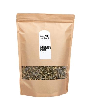 teeverliebt Green Tea Ginger Lemon loose green tea with lemongrass orange peel ginger tea blend 1000 g