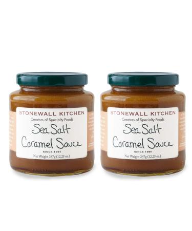 Stonewall Kitchen Sea Salt Caramel Sauce, 12.25 Ounce (Pack of 2) Caramel 12.25 Ounce (Pack of 2)