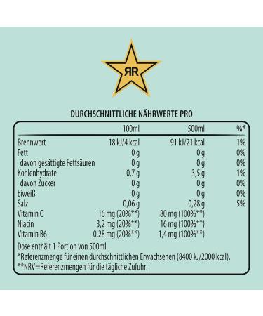 Buy Rockstar Energy Drink Watermelon Kiwi Zero Sugar - Caffeinated Refreshing Energy Boost (12 x 500ml) - International Shipping Available - Buy Online on GoSupps.com