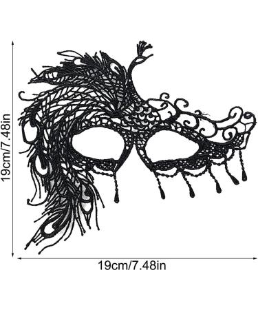 Shakven Lace Eye Masque Black Lace Eye Masque - Animal-Shaped Eyemask Festivals Decoration Themed Party Cosplay for Prom - Buy Online on GoSupps.com