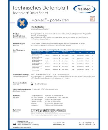 69Care Sterile Wound Paving Plaster - Sensitive Self-Adhesive 15x8 cm - 25 Individually Packed for External Injury Coverage - Buy Online on GoSupps.com