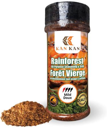 Kan Kan All Purpose Grilling Spices -Organic Rainforest Blend -Perfect for Steak Chicken Beef Seafood Vegetables -Non-GMO Keto Low Sodium Seasoning -BBQ Rub- No MSG -African Suya Spice - 5.3 Oz (Large1) 1 g (Pack of 1) - Buy Online on GoSupps.com