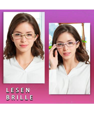 Cojwis 4 Pack Reading Glasses for Women - Stylish Multi-Colored Readers with HD Clear Lens 4.00x Magnification - Buy Online on GoSupps.com