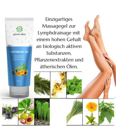 Green Idea Lym Research Gel - 250ml | Stimulates Lymphatic System & Drains Toxins with 15 Herbs & Essential Oils - Effective Regeneration - Buy Online on GoSupps.com