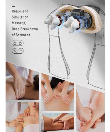 Shoulder & Neck Massager - 3D Shiatsu Back Massage Device with Heat for Ultimate Muscle Pain Relief - Black - Buy Online on GoSupps.com