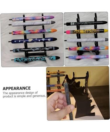 FOMIYES 2pcs Arc Pen Holder Eyeliner Pencil Simple Writing Pens Holder Makeup Store Eyeliners Holder Office 14.5X7.5CM Black - Buy Online on GoSupps.com