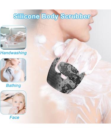 Silicone Body Scrubber 2 Pack - Soft Cleansing Brush for Nourishing Exfoliation - Buy Online on GoSupps.com
