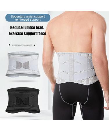 Lumbar Support Belt Adjustable Lumbar Brace Scoliosis Fitness Weight Lifting Squatting Hard Pulling Belt white XL - Buy Online on GoSupps.com