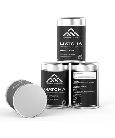 Ceremonial Organic Matcha Powder 50-100g | Grade AAAAA Pure Vegan Green Tea Extract Detox & Energy Boost (100) 1 g (Pack of 1) - Buy Online on GoSupps.com