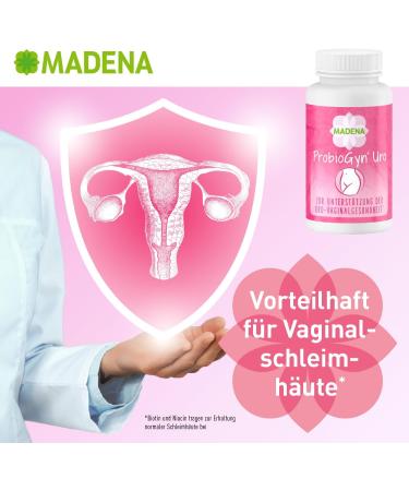 Madena Probiogyn Uro - Lactic Acid Bacteria & Bifidobacteria for Vaginal Flora with Cranberry & Biotin | International Shipping - Buy Online on GoSupps.com