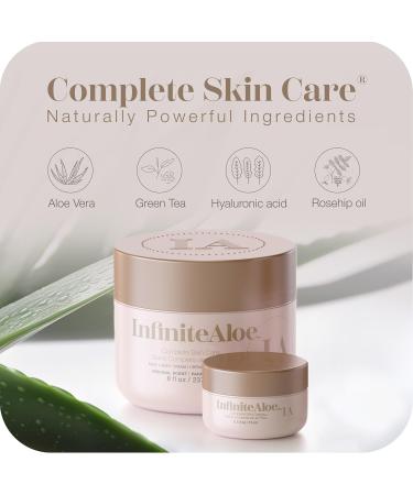 Aloe Vera Body & Face Moisturizer Original Scent Face Cream Body Cream Hand Lotion for Dry Skin 1 Large Jar (8 Oz.) Full Body Lotion for Skin Care by InfiniteAloe - Buy Online on GoSupps.com