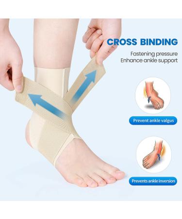 Galvaran Ankle Brace - Adjustable Breathable Compression Support for Sprained Ankles & Plantar Fasciitis Relief - Unisex Ankle Wrap Stabilizing Ligaments - Buy Online on GoSupps.com