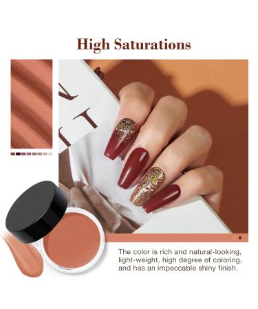 AZUREBEAUTY 30Pcs Dip Powder Nail Kit - 8 Fall Winter Colors Nail Sticks Base/Top Coat & Activator for Salon Quality French Manicure - Buy Online on GoSupps.com