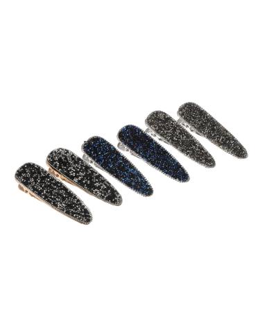 FRCOLOR Glitter Barrette Clip Full Diamond alloy bang clip girl Accessories korean duck clip Alloy Hair Clip Japanese and Korean rhinestones girl Bling Hair Clips
