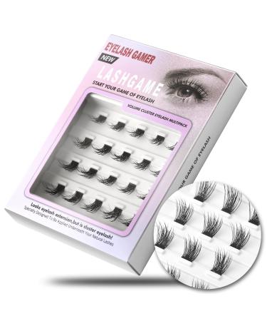 EYELASH EVOLUTION DIY Extension Korean PBT Fiber 3D Effect Mixing Length - Reusable Artificial Eyelashes Multi-pack Three Lengths 20 Lash Clusters For that Volume Look (12mm &14mm &16 mm) MIX 20pcs-Volume