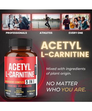Acetyl L-Carnitine Supplement 2600mg - Brain & Memory Support - 90 Vegan Capsules - Buy Online on GoSupps.com