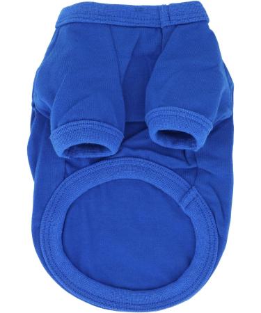 LOPHIPETS 100% Cotton Dog Tee Shirt for Small Dogs - Blue/S (2.2-4.5 lbs) Chihuahua Yorkie Puppy Clothes - Buy Online on GoSupps.com