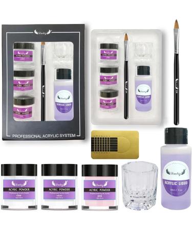 Acrylic Powder and Liquid Set | White Clear Nail Powder Kit Acrylic Nail Extension Professional Acrylic Kit for Beginners/v - Buy Online on GoSupps.com