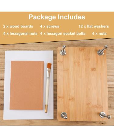 29.5x20cm Wooden Bamboo Book Press | Sturdy Bookbinding Tool & DIY Accessory - Perfect for International Shipping - Buy Online on GoSupps.com