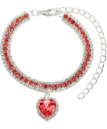 Clicitina Pet Cat Collar & Dog Hinge Chain Necklace - Anti-Coat Accessory for Small & Medium Dogs - Red L | Quality Pet Accessories Online - Buy Online on GoSupps.com