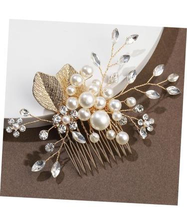 Angoily Beaded Hair Comb Flower Girl Hair Accessories Crystal Headpiece Wedding Hair Clip Flower Girl Headpiece Bridal Hair Hoop Hair Pin Tiara Wedding Hairpin Rhinestones Leaf Girl Child - Buy Online on GoSupps.com