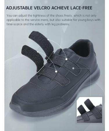 SPIEZ Men's Waterproof Non Slip SRC Certified Food Service Shoes - Black US7.5-12 - Buy Online on GoSupps.com