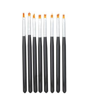 DIY Manicure Brush With Soft Bristles 8 Pcs. Pen For Manicure That Create Beautiful Flower Patterns