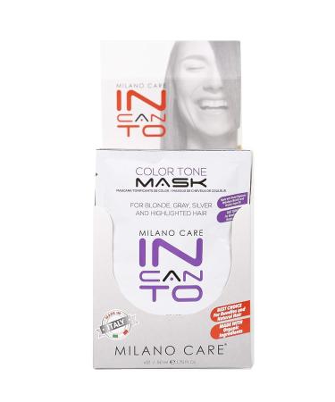 Milano Care Incanto Color Tone Mask - Professional Purple Hair Toner for Blonde, Gray, Silver Hair - 1 Fl Oz - Buy Online on GoSupps.com