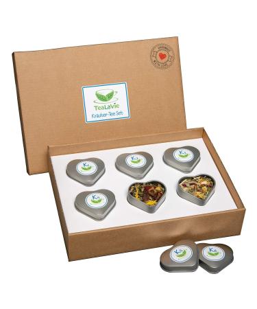 TeaLaVie 6-pack herbal tea gift set (45g) small gift thank you gift idea 2024 TeaLaVie - set of 6 - herbal tea loose - Buy Online on GoSupps.com