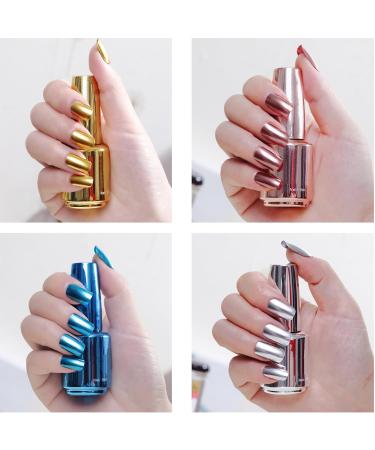 Buy 8ml Golden Mirror Nail Polish | Reflective Mirror Effect Manicure | Gorgeous DIY Nail Lacquers - International Shipping Available - Buy Online on GoSupps.com