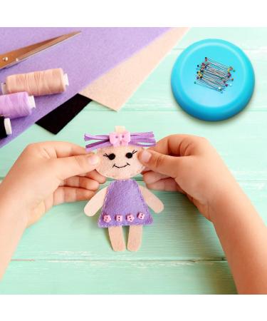 Chuangdi Magnetic Sewing Pincushion Set - Round Magnet Cushion for Sewing Pins - Blue - Buy Online on GoSupps.com
