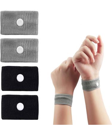 ETRONG Travel Sickness Bands - Natural Acupressure Anti Nausea Wristbands for Adults & Children - Pregnancy, Sea, Car, Flying - 2 Pairs - Buy Online on GoSupps.com