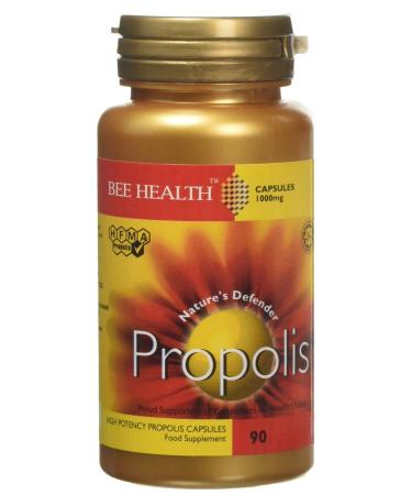 Bee Health 1000 mg Propolis High Potency 90 Capsules 80 g 9 x 4 x 4 cm