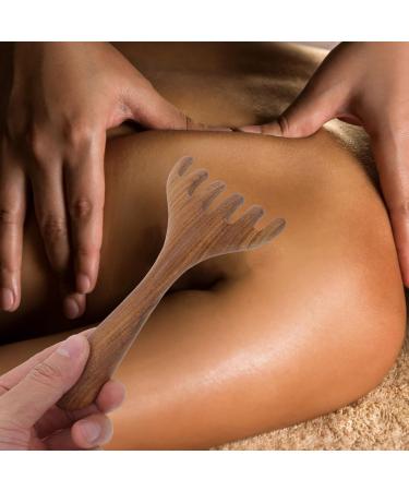 Beavorty Wooden Scalp Massage Comb - Gua Sha Handheld Head Massager for Relaxation & Acupuncture Treatment - Buy Online on GoSupps.com